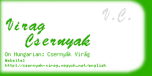 virag csernyak business card